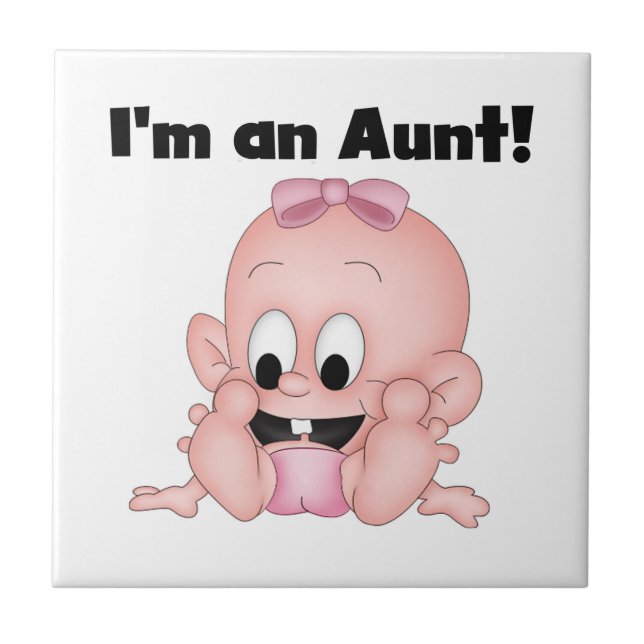 Aunt of New Niece T-shirts and Gifts Ceramic Tile (Front)