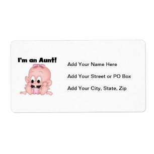 Aunt of New Niece T-shirts and Gifts Label