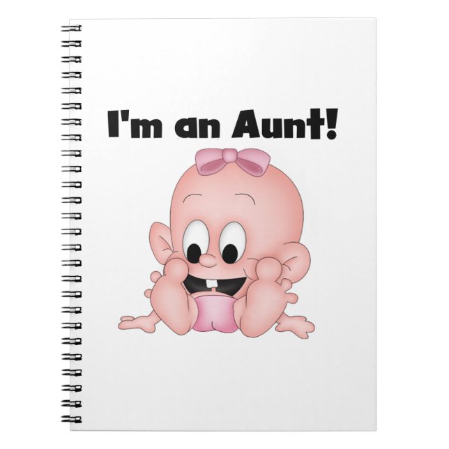 Aunt of New Niece T-shirts and Gifts Notebook (Front)