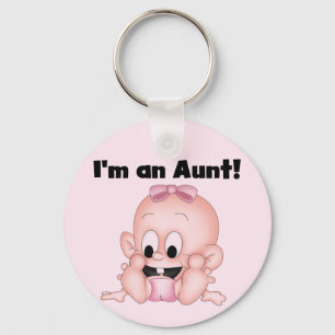 Aunt of New Niece Tshirts and Gifts Keychain