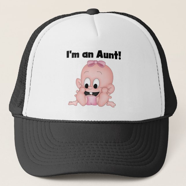 Aunt of New Niece Tshirts and Gifts Trucker Hat (Front)