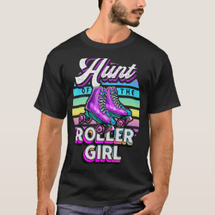 Aunt of Roller Girl Roller Skating Birthday Matchi T-Shirt
