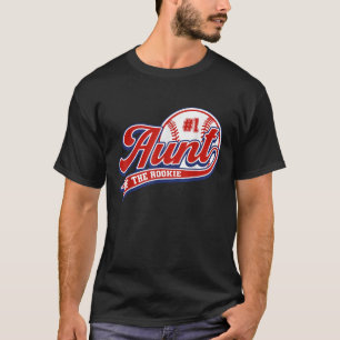 Aunt of Rookie of Year 1st Birthday Baseball Aunti T-Shirt