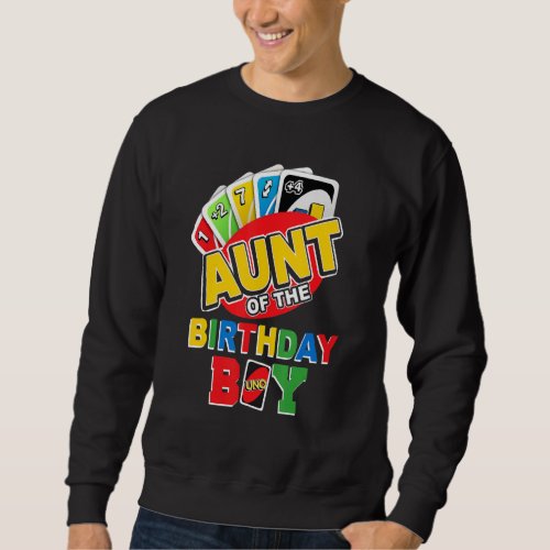 Aunt of the Birthday Boy Shirt Uno Mom Mommy Mama 