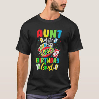 Aunt of the Birthday Girl Shirt Uno Auntie Aunty 1