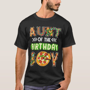 Aunt of the boy birthday boy pizza lover party  T-Shirt