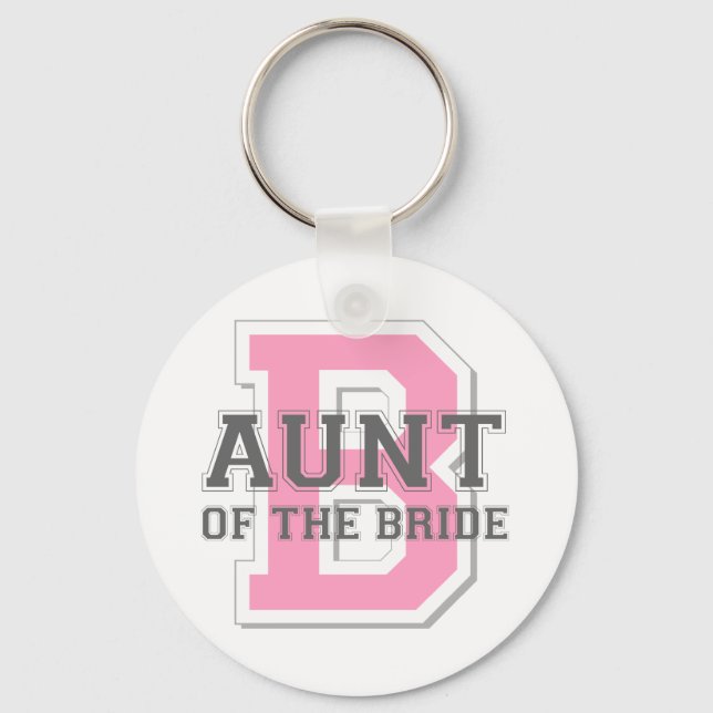 Aunt of the Bride Cheer Keychain (Front)
