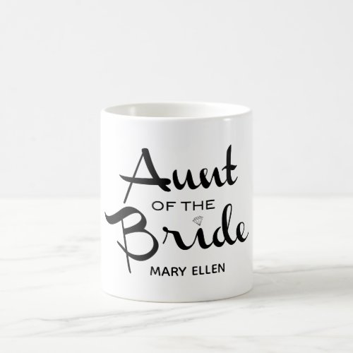 Aunt of the Bride Personalized Coffee Mug