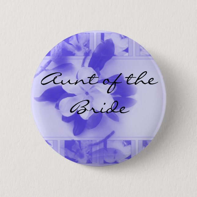 Aunt of the Bride Pinback Button (Front)