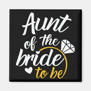 Aunt Of The Bride-to-be Big Wedding Day Magnet