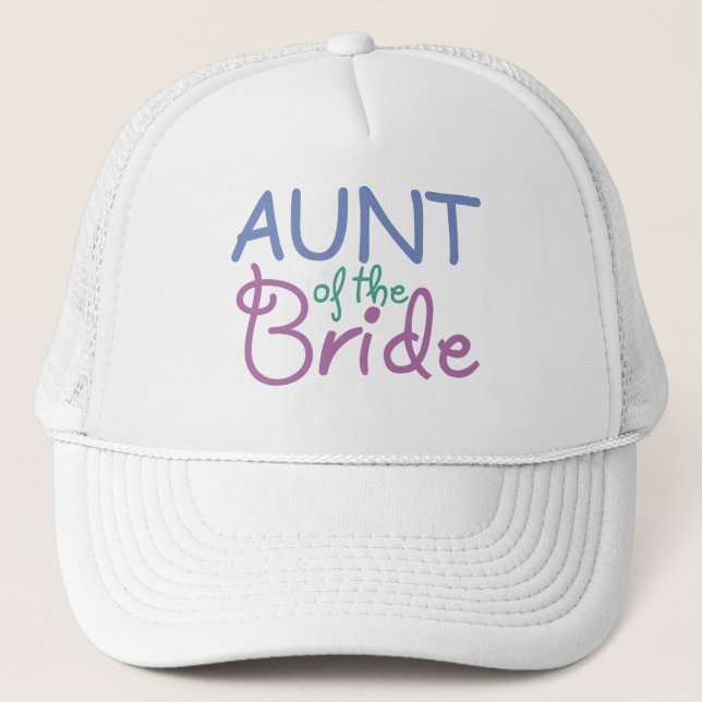 Aunt of the Bride Trucker Hat (Front)