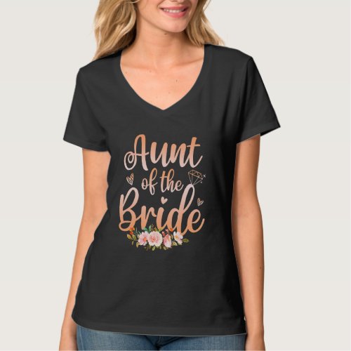 Aunt Of The Bride   Wedding Shower   Women T_Shirt