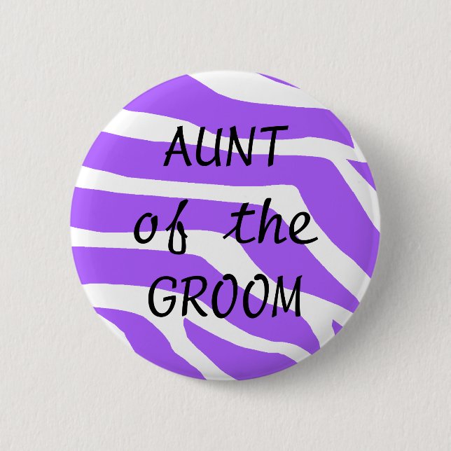 Aunt Of The Groom Button (Front)