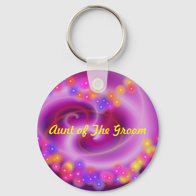 Aunt of the Groom Keychain (Front)