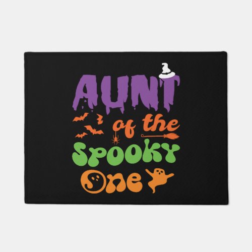 Aunt Of The Spooky One Halloween Family Matching Doormat