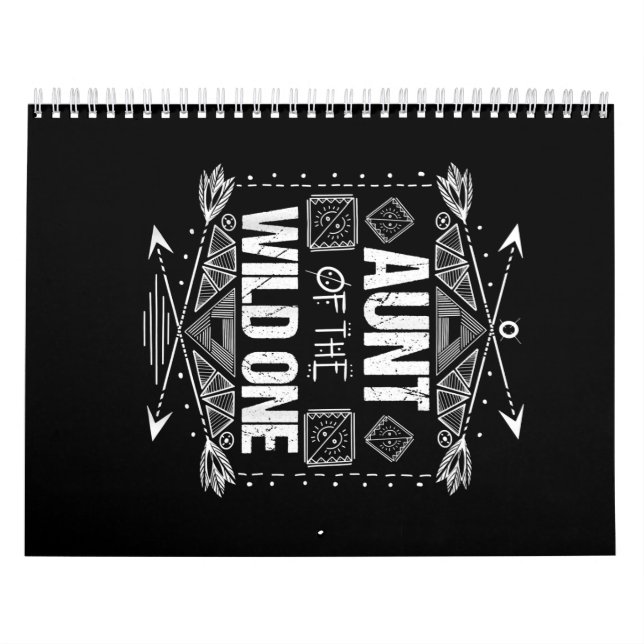 Aunt Of The Wild One Birthday Gift Calendar (Cover)