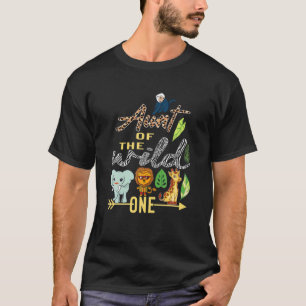 Aunt Of The Wild One Zoo Theme Birthday Safari T-Shirt