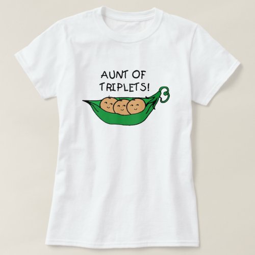 Aunt of Triplets Pod T_Shirt