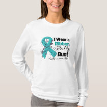 Aunt - Ovarian Cancer Ribbon T-Shirt
