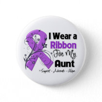Aunt - Pancreatic Cancer Ribbon Button