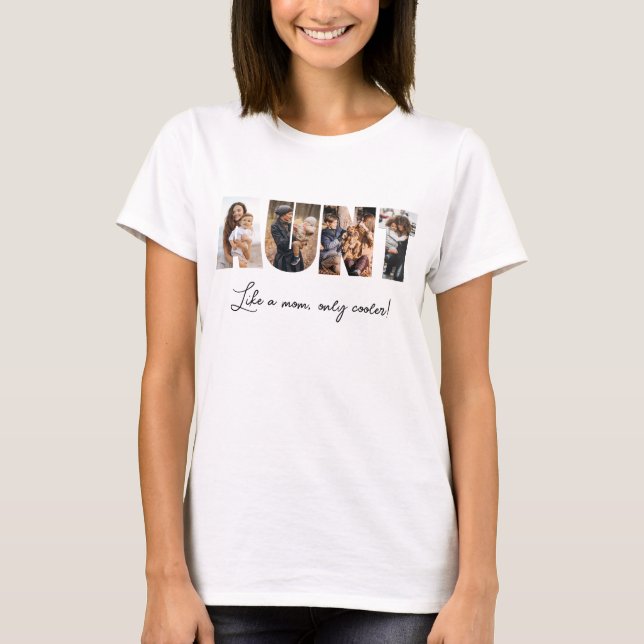 Aunt Photo Collage T-Shirt (Front)