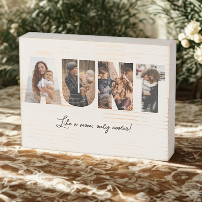 Aunt Photo Collage Wood Sign (Creator Uploaded)