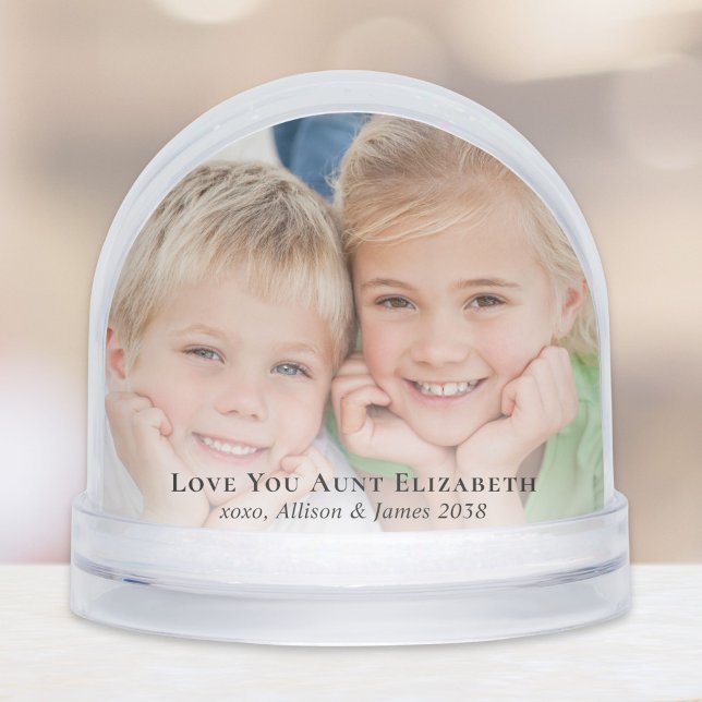 Aunt Photos Keepsake Snow Globe (Creator Uploaded)