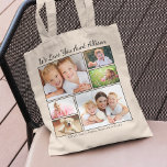 Aunt Photos Personalized Tote Bag<br><div class="desc">Give a favorite aunt a unique custom tote bag featuring a 6 photo collage of her nieces and nephews,  family,  pets,  etc.,  their names,  "I Love You" or "We Love You, " and whether she is called "Aunt, " "Auntie, " "Tia, " etc.</div>
