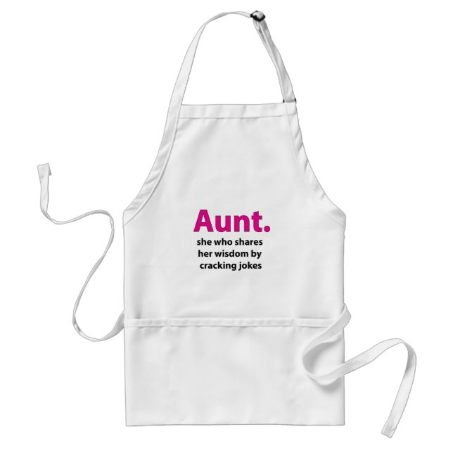 Aunt Quote Aunt Adult Apron (Front)