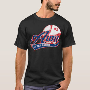 Aunt Rookie of Year 1st Birthday Baseball Theme Ma T-Shirt