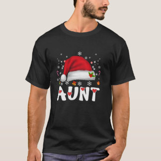 Aunt Santa Christmas Family Matching Pajamas Women T-Shirt