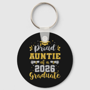 Aunt Senior 2026 Proud Auntie Of A Cl Of 2026 Grad Keychain