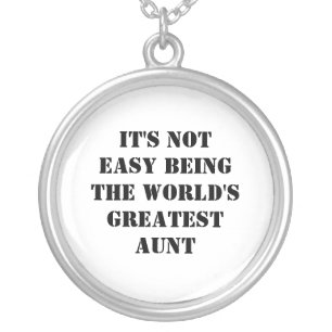 Aunt Silver Plated Necklace