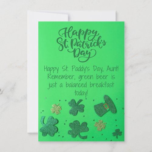 Aunt _ St Patricks Day Greeting Card