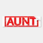 Aunt Stamp Bumper Sticker