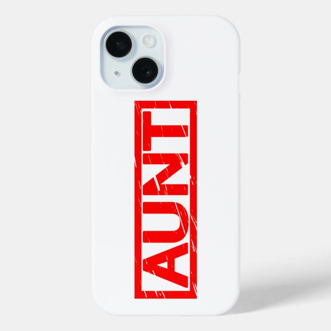 Aunt Stamp Case-Mate iPhone Case (Back)