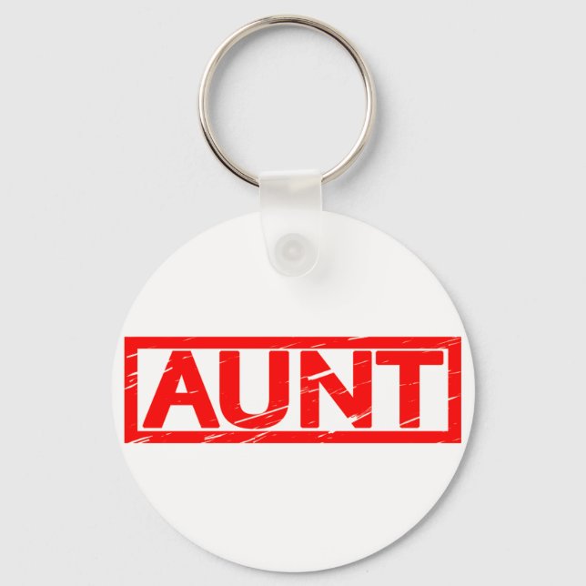 Aunt Stamp Keychain (Front)