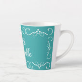 Aunt Teal Typography Name Coffee Mug (Right)