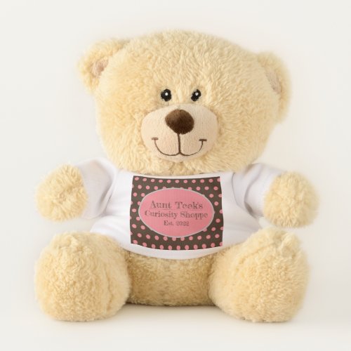 Aunt Teeks Curiosity Shoppe Polka Dot Teddy Bear 