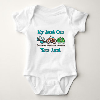 Aunt Triathlon Baby Bodysuit