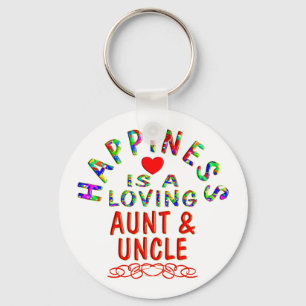 Aunt & Uncle Happiness Keychain