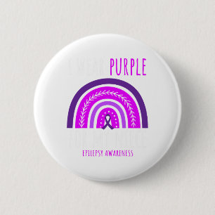 Aunt Uncle I Wear Purple For My Niece Epilepsy Awa Button