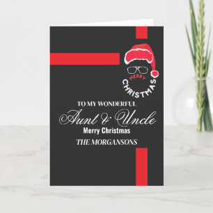 Aunt / Uncle Merry Christmas Holiday Card