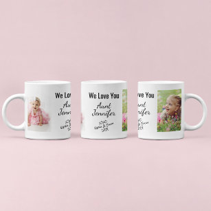 Gift for your aunt - Mug TATA to customize with your child's first name -  My aunt it rips - Personalized Tata Gift