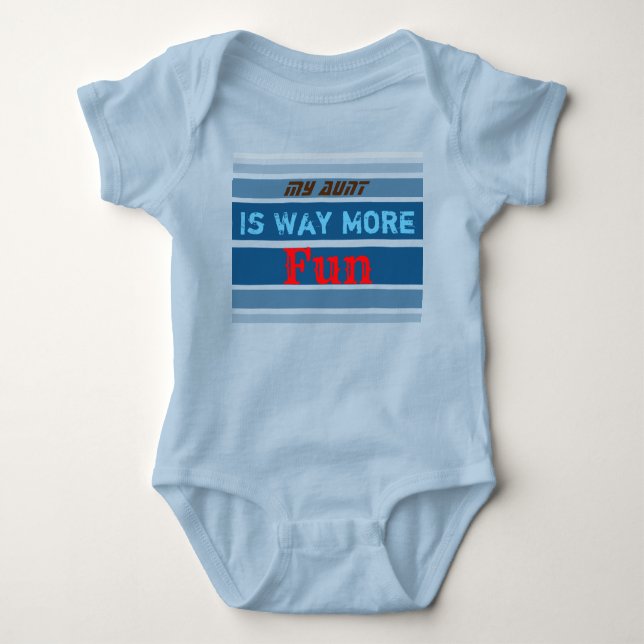 Aunt Wear Baby Bodysuit (Front)