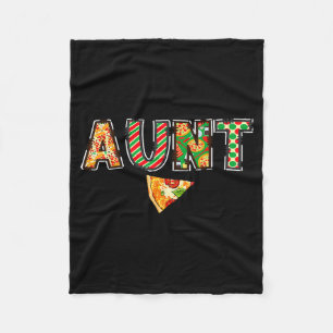 Aunt Zza Birthday Squad Crew Family Matching Fleece Blanket