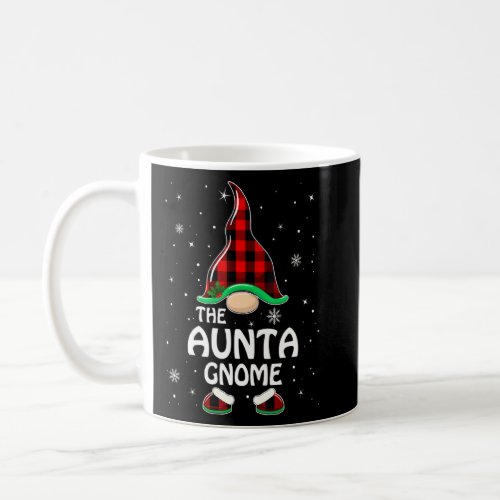 Aunta Gnome Buffalo Plaid Matching Family Christma Coffee Mug