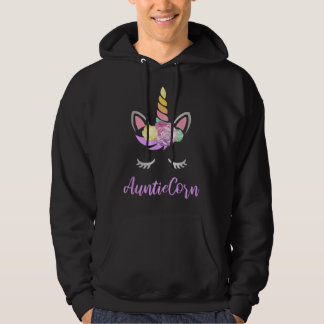 Aunticorn Aunt of the Birthday Girl Unicorn 1271 Hoodie
