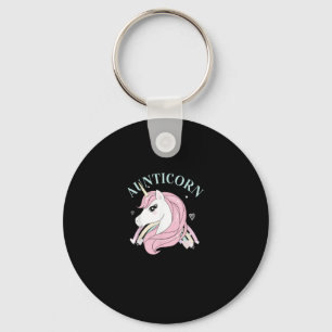 Aunticorn Aunt Unicorn Auntie Niece Nephew Sister Keychain