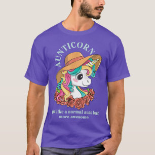 Aunticorn Aunt Unicorn Auntie Niece Nephew Sister T-Shirt